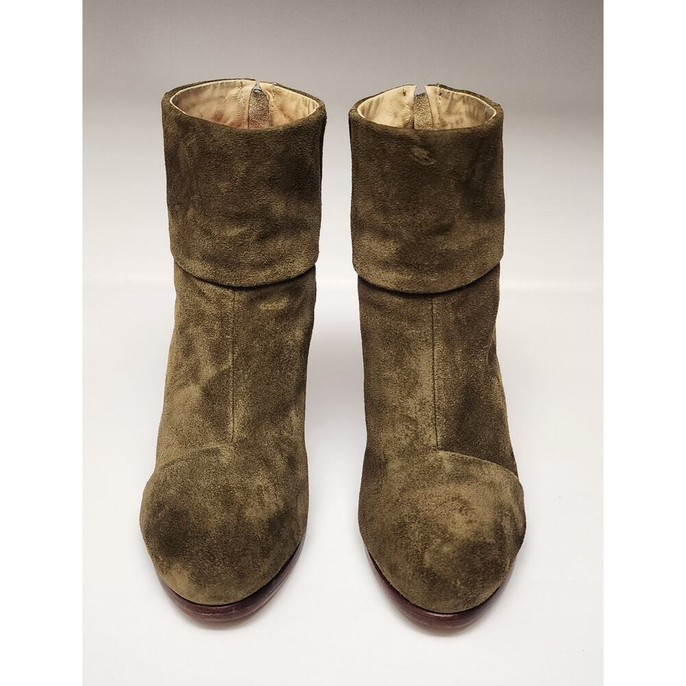 Rag & Bone Women's Classic Newbury Suede Leather Olive Green Bootie Shoes US 7.5 - Picture 4 of 11